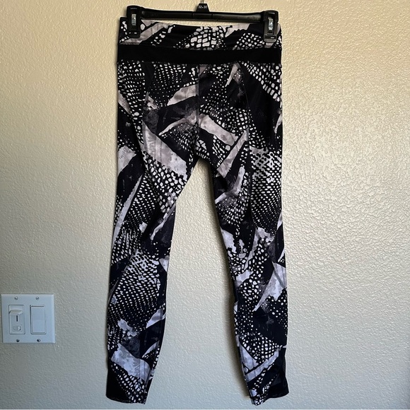 Lululemon Wunder Under Pant I|| *Full-On Luon Static Mist White Black Size 4 - Picture 6 of 16